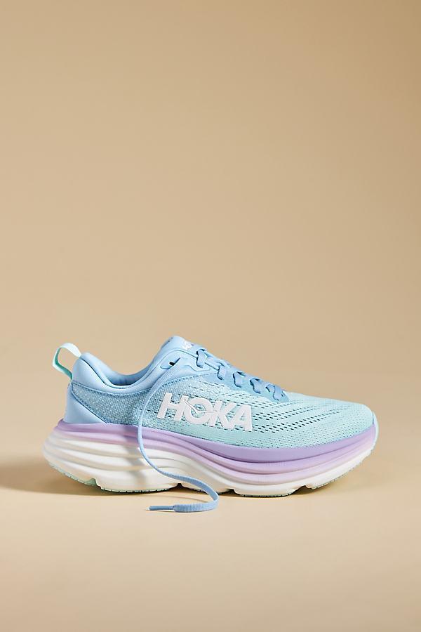 Hoka Womens HOKA Bondi 8 - Shoes Airy Blue/Sunlit Ocean Product Image
