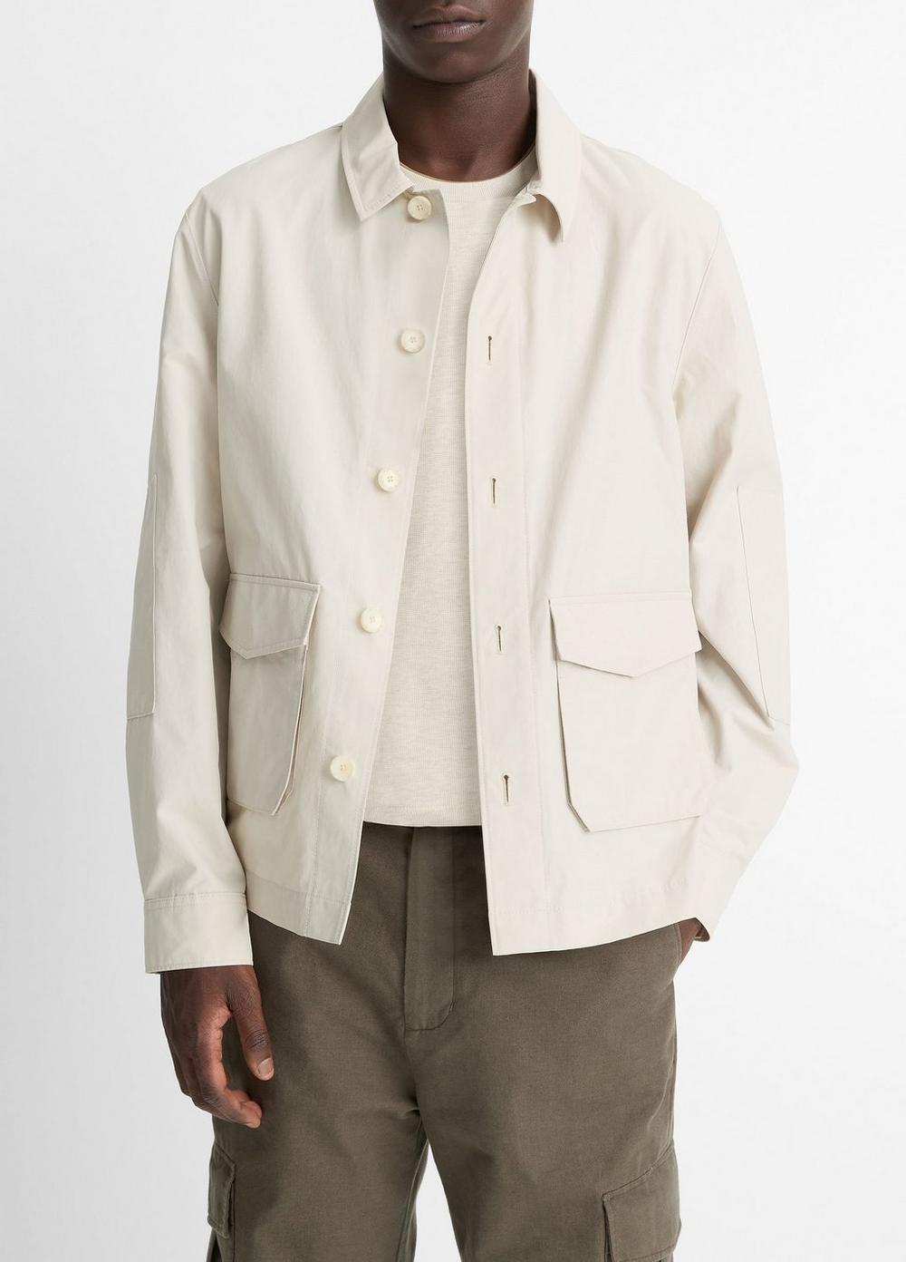 Mens Cotton-Nylon Utility Jacket Product Image