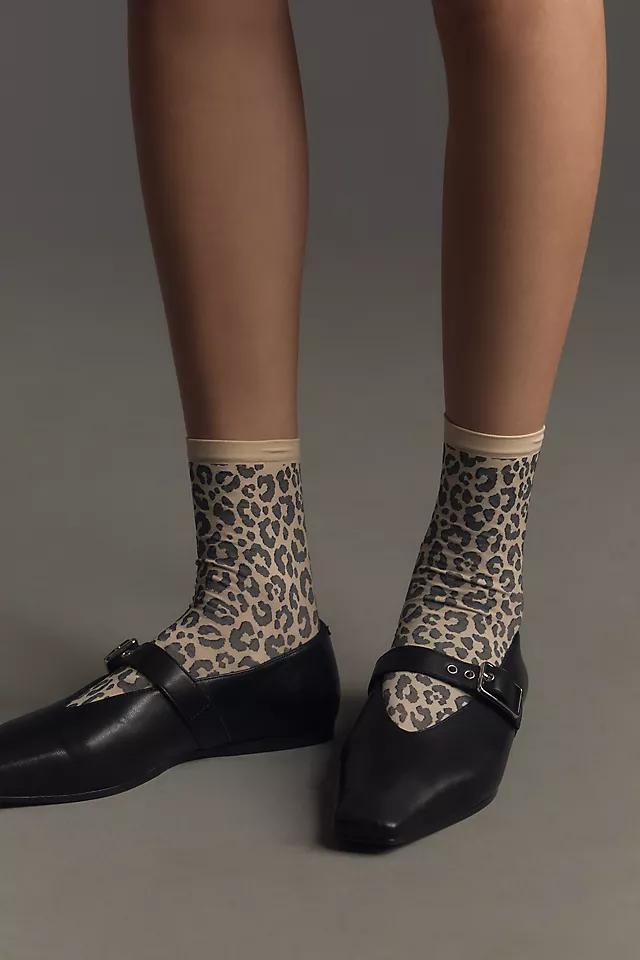 MeMoi Classic Leopard Ankle Socks Product Image