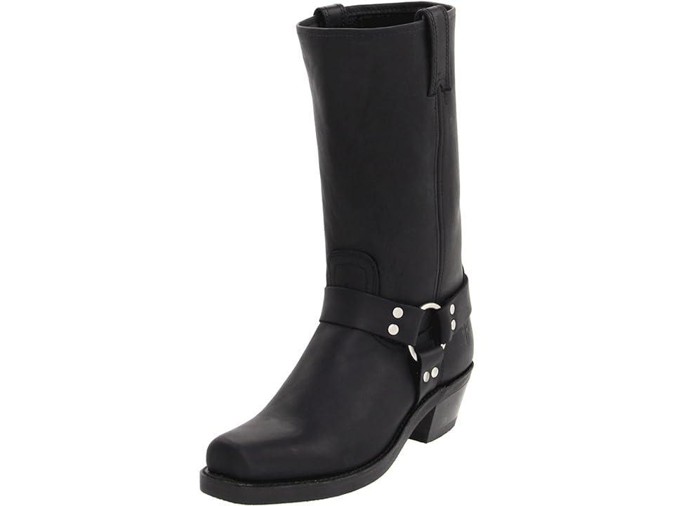 Tall Leather Harness Biker Boots Product Image
