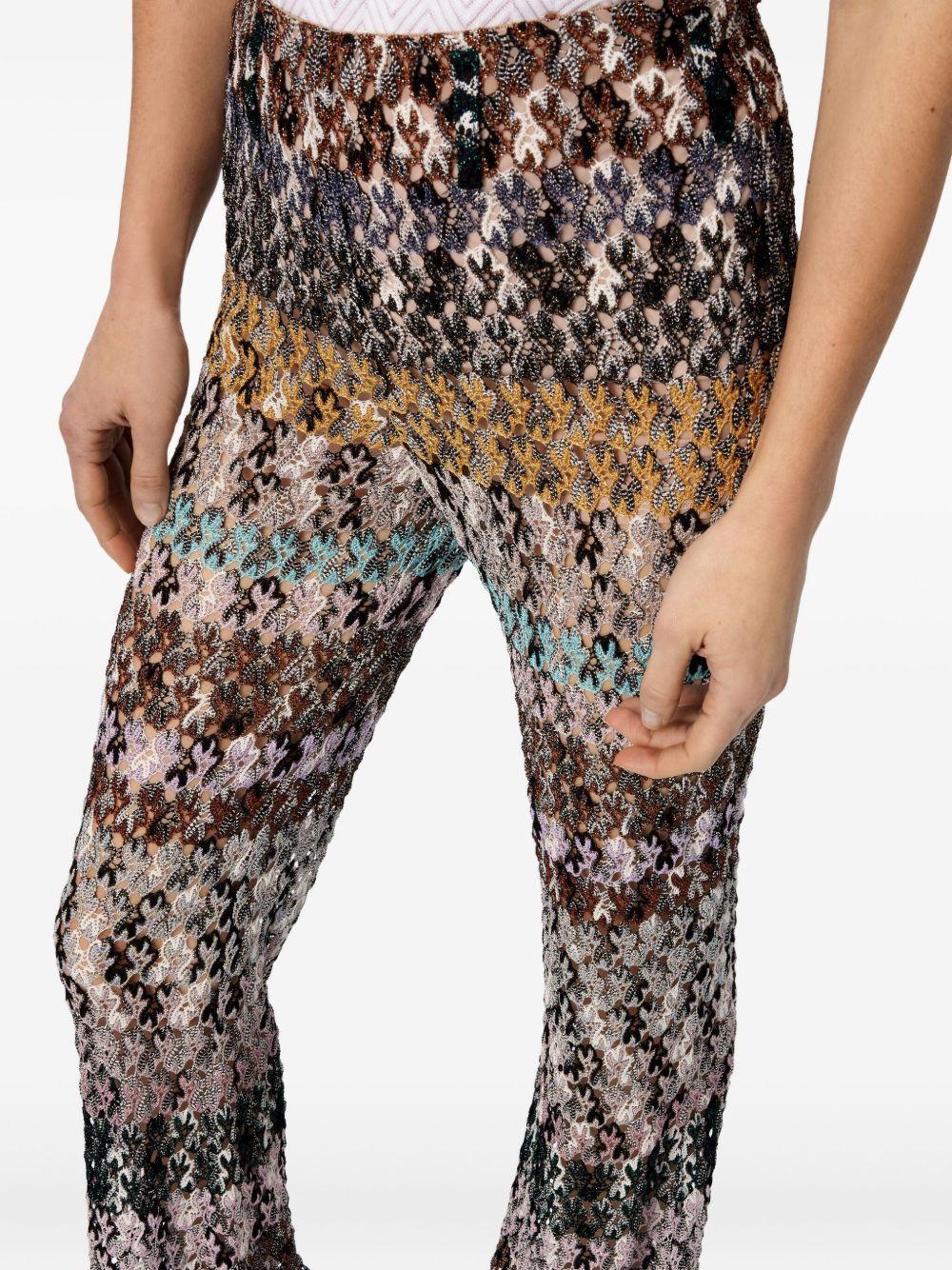 striped flared trousers Product Image