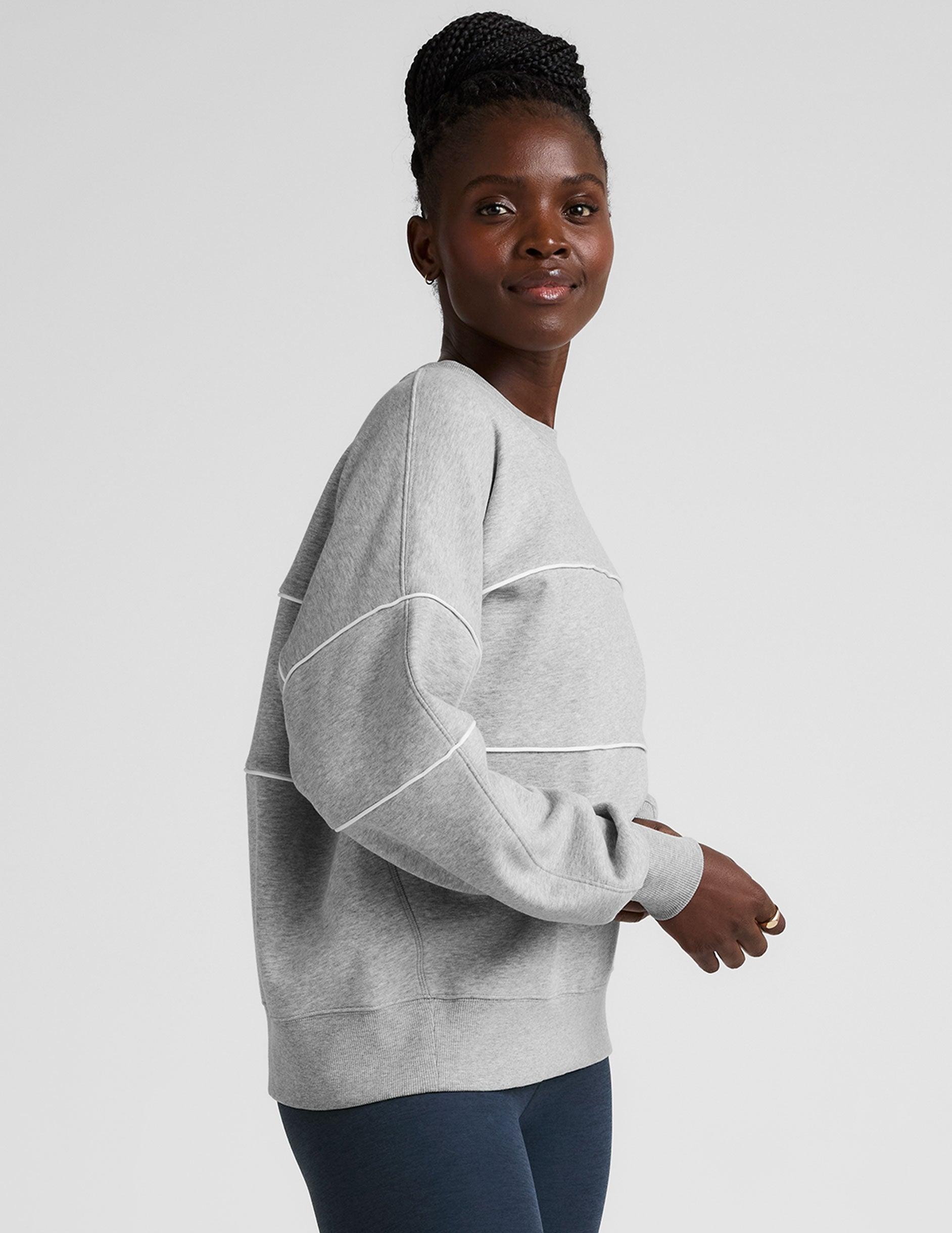 LuxeFleece Piper Oversized Sweatshirt Product Image
