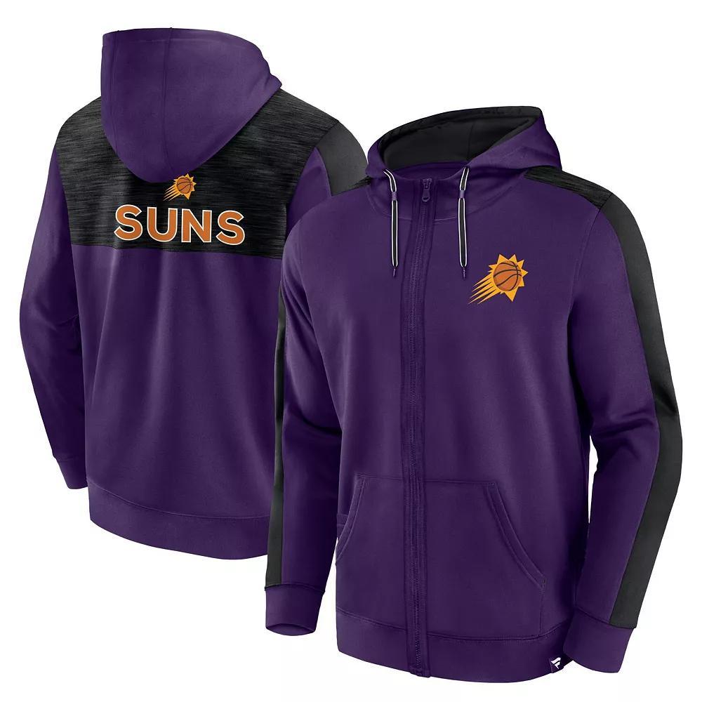 Men's Fanatics Branded Purple Phoenix Suns Rainbow Shot Full-Zip Hoodie, Size: Small, Phx Purple Product Image