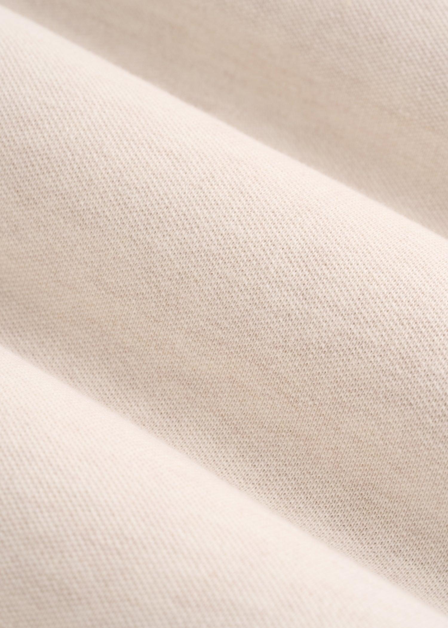 Men's Tall Classic Polo with Embroidered Logo in Heathered Oatmeal Product Image