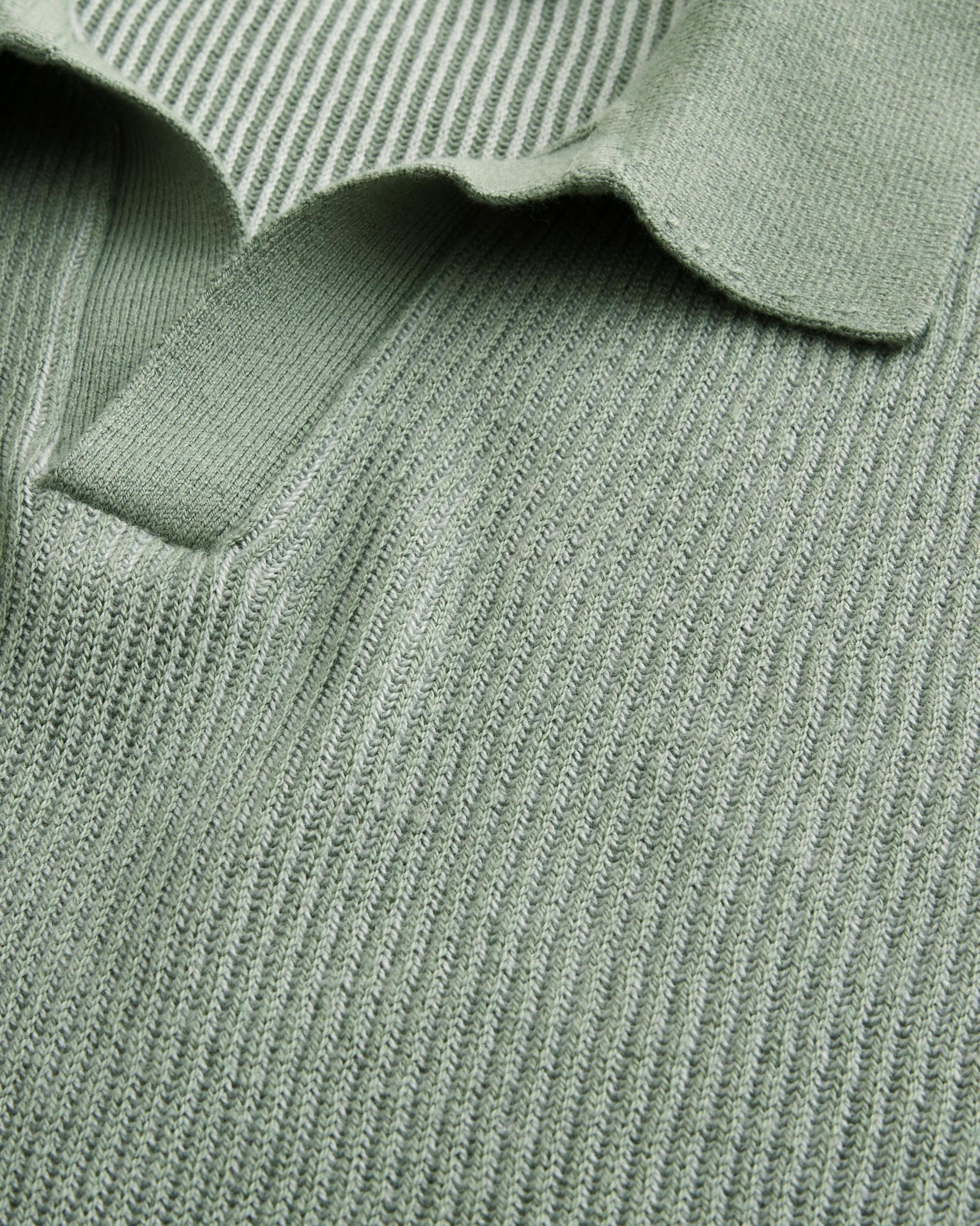Boxy Pattern Sweater Polo Product Image
