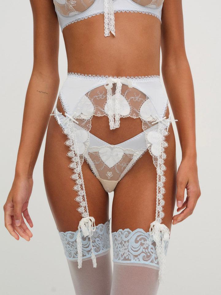 Pure Heart Garter — White Product Image