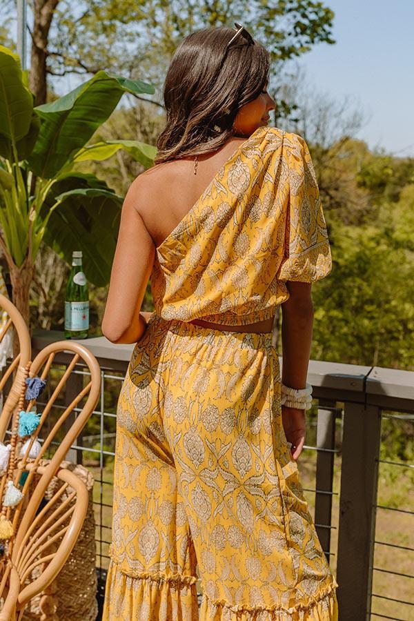 Tuscan Nights One Shoulder Top Product Image