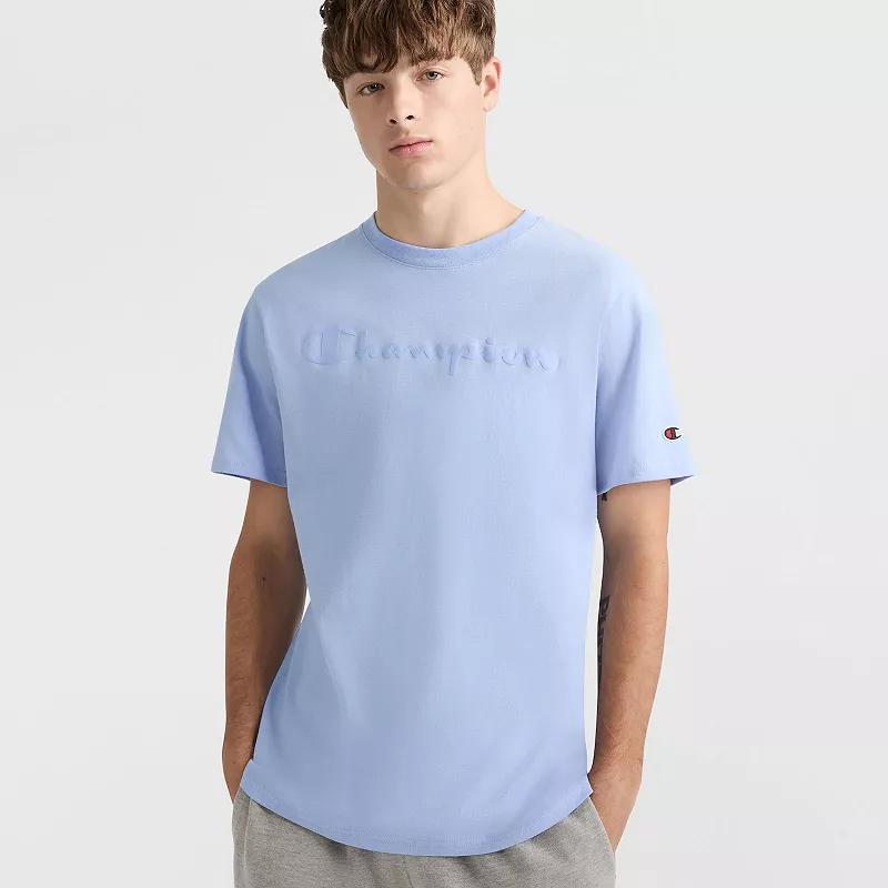 Men's Champion® Logo Tee, Size: Medium, Silver Blue Product Image
