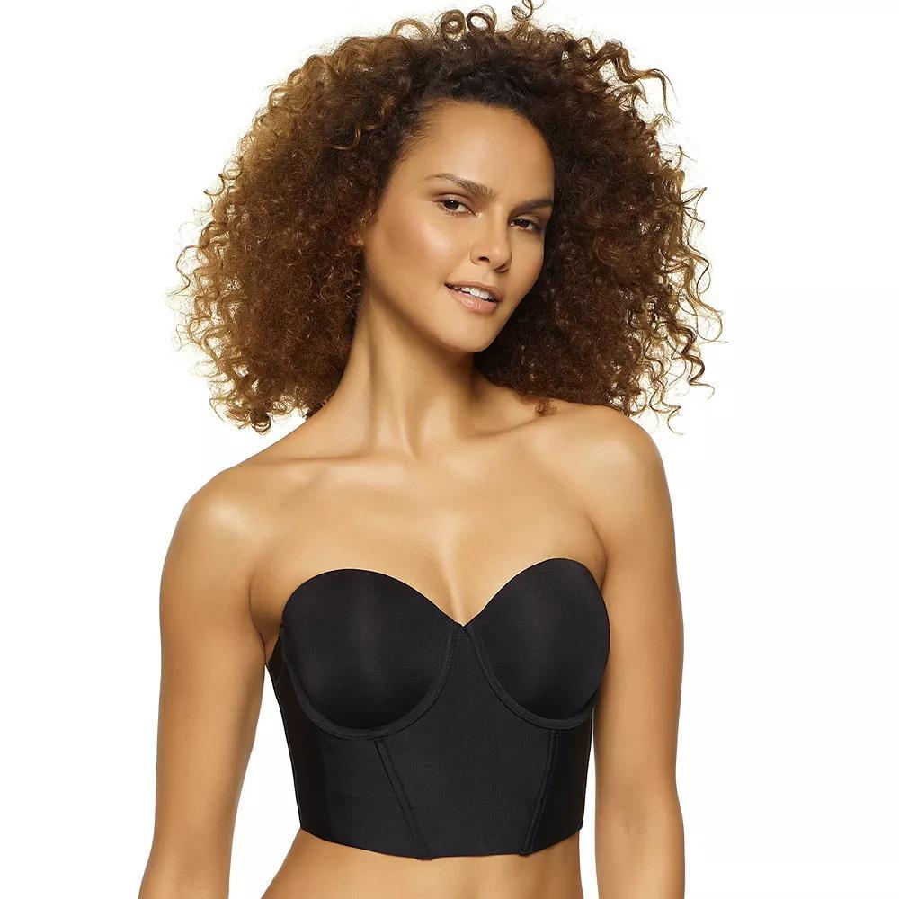Jezebel Body Veil Longline Strapless Bustier 380104, Women's, Size: 38 Dd, Black Product Image