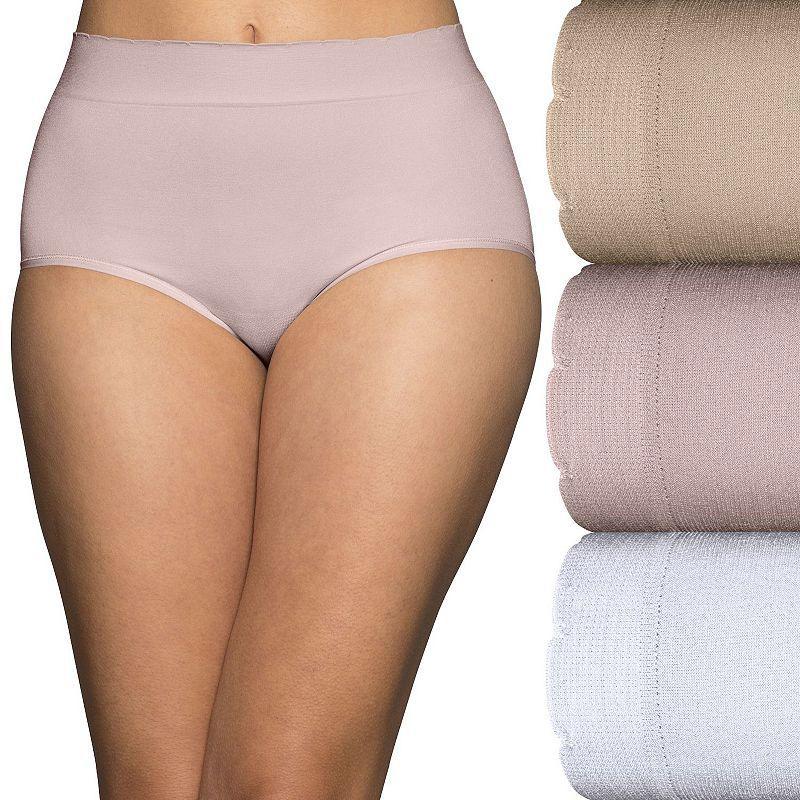 Womens Vanity Fair Lingerie 3-Pack No Pinch No Show Seamless Briefs 13418 Product Image