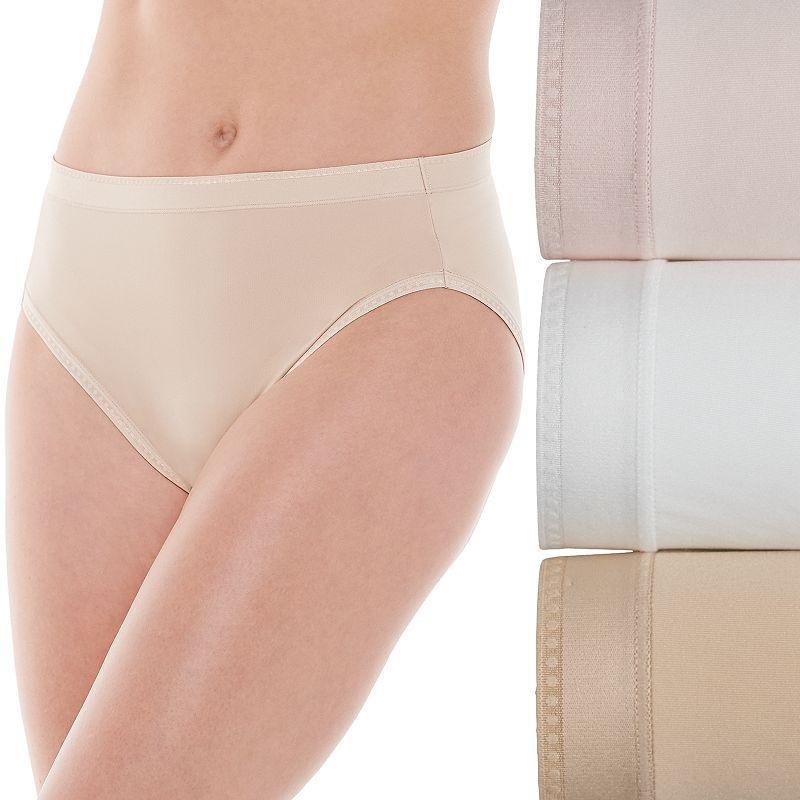 Women's Vanity Fair Lingerie® 3-Pack Comfort Where it Counts Hicut Panties 13464, Sheer Quartz Asst Product Image