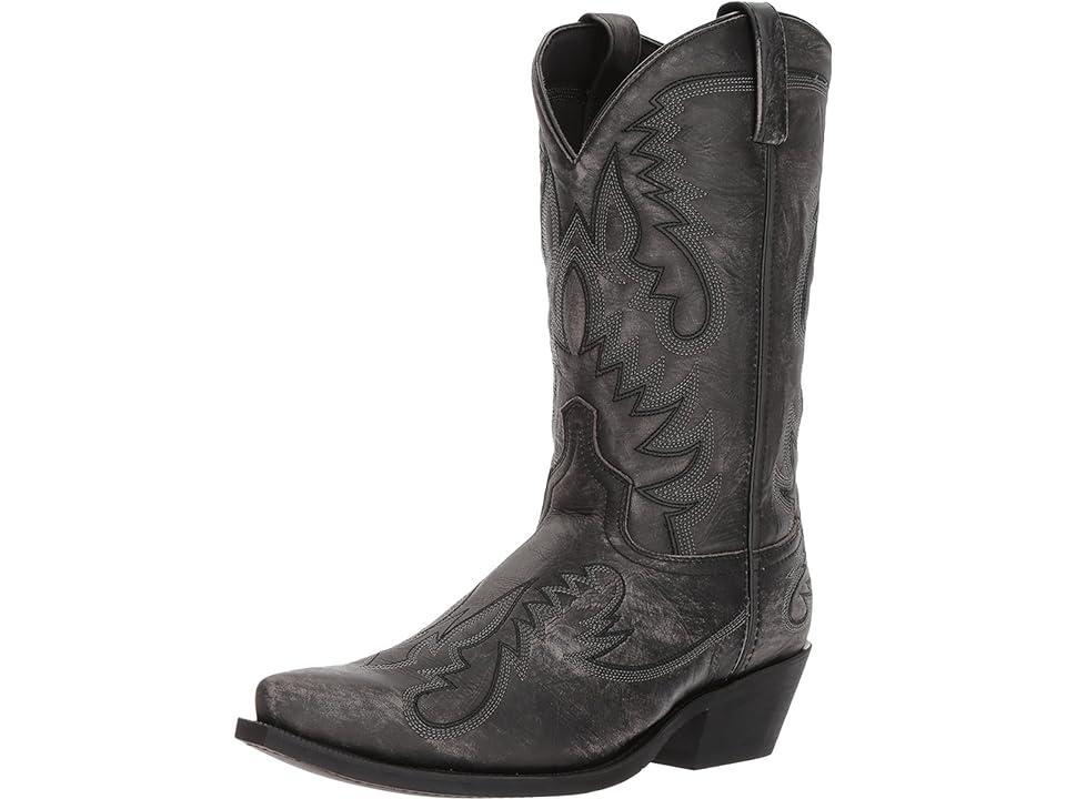 Laredo Garrett Men's Cowboy Boots, Size: 12 Wide, Black Distressed Product Image