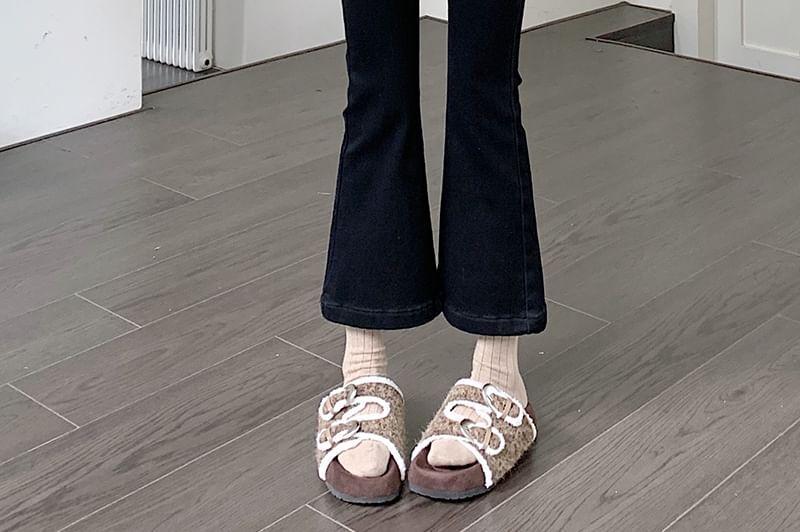 High Rise Cropped Flared Jeans Product Image