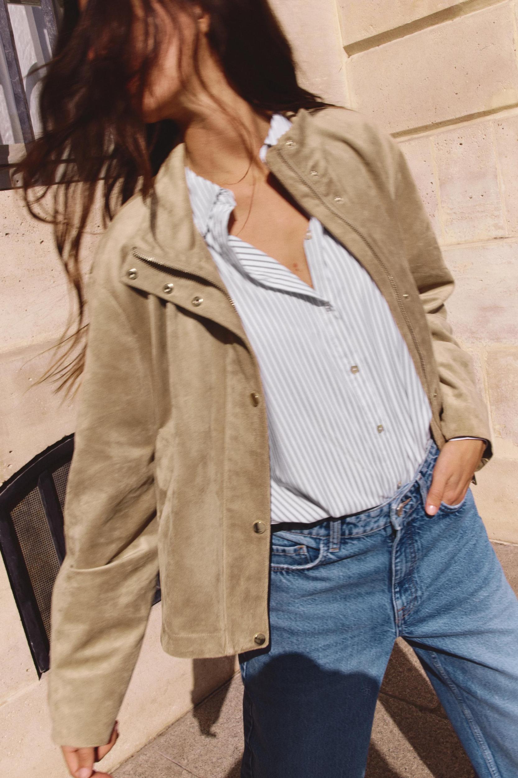 FAUX SUEDE JACKET Product Image