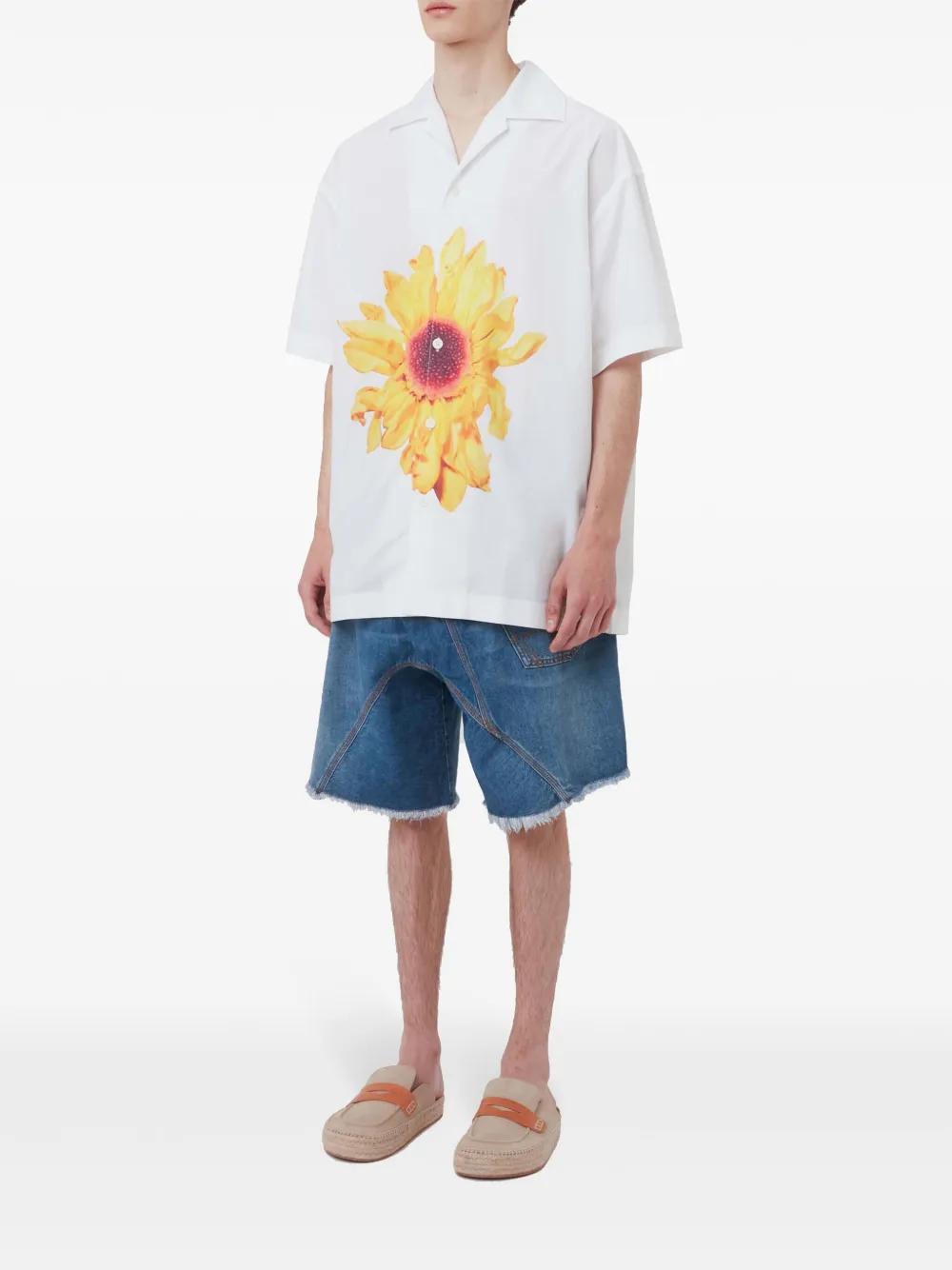 floral-print cotton shirt Product Image