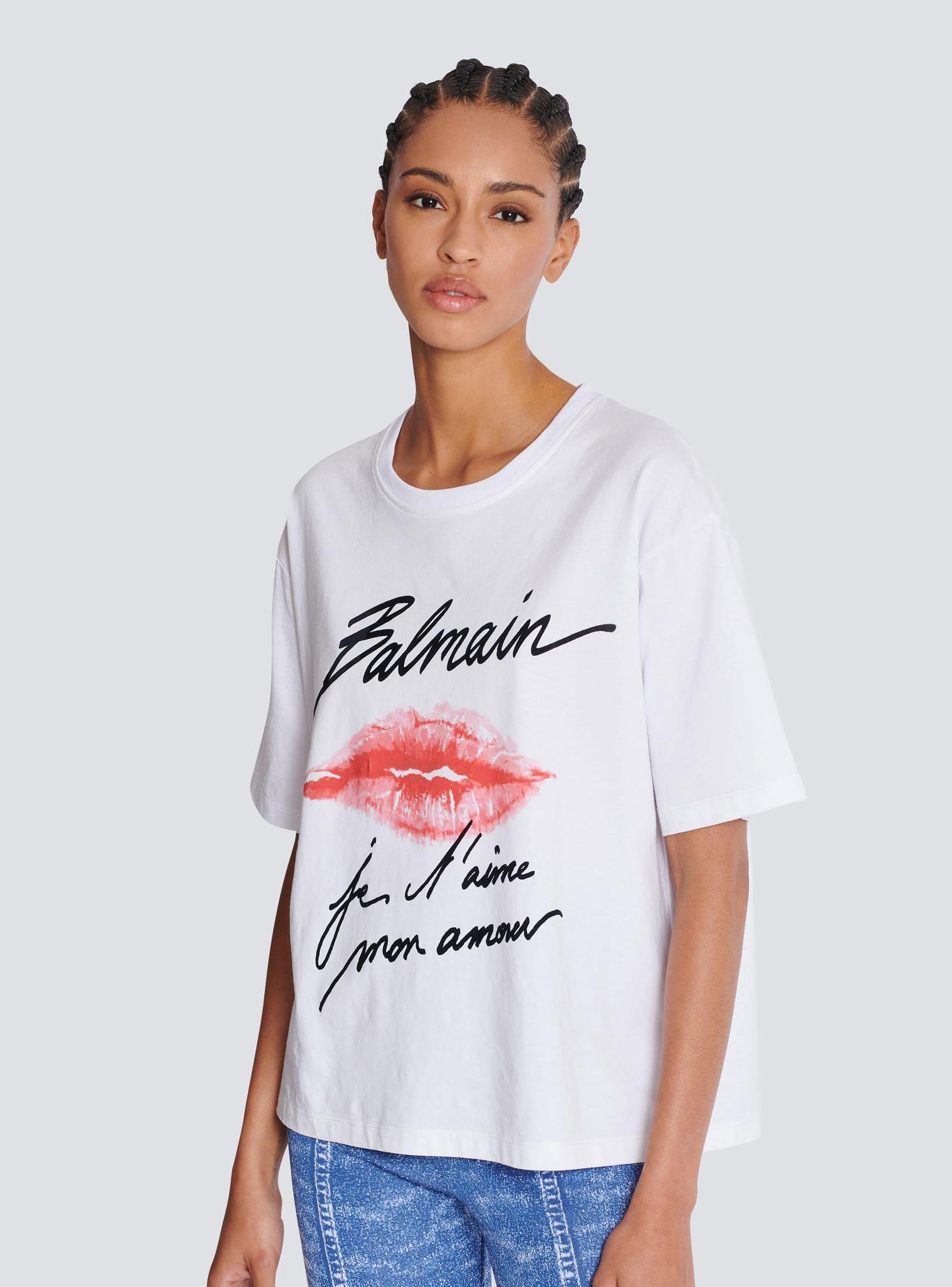 Short-sleeved T-shirt with Kiss print Product Image