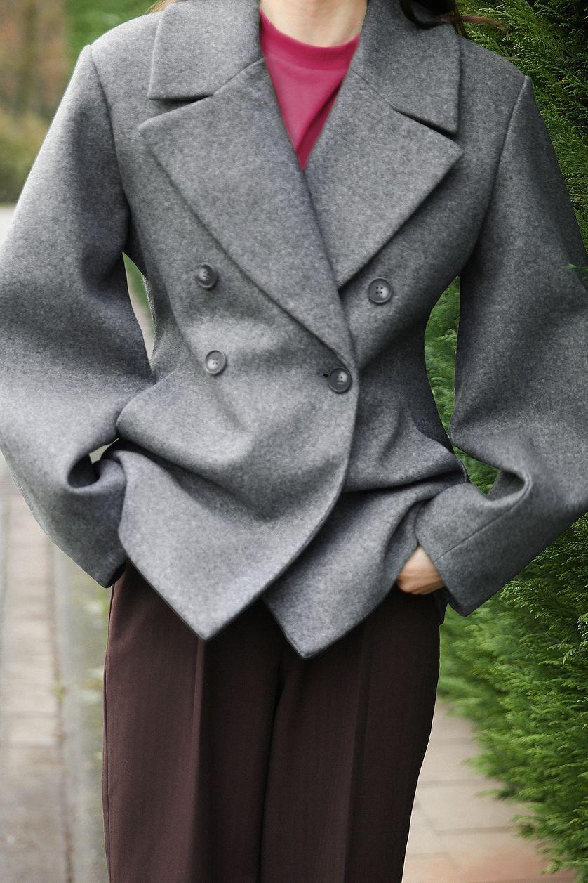 Double Buttoned Short Coat Product Image
