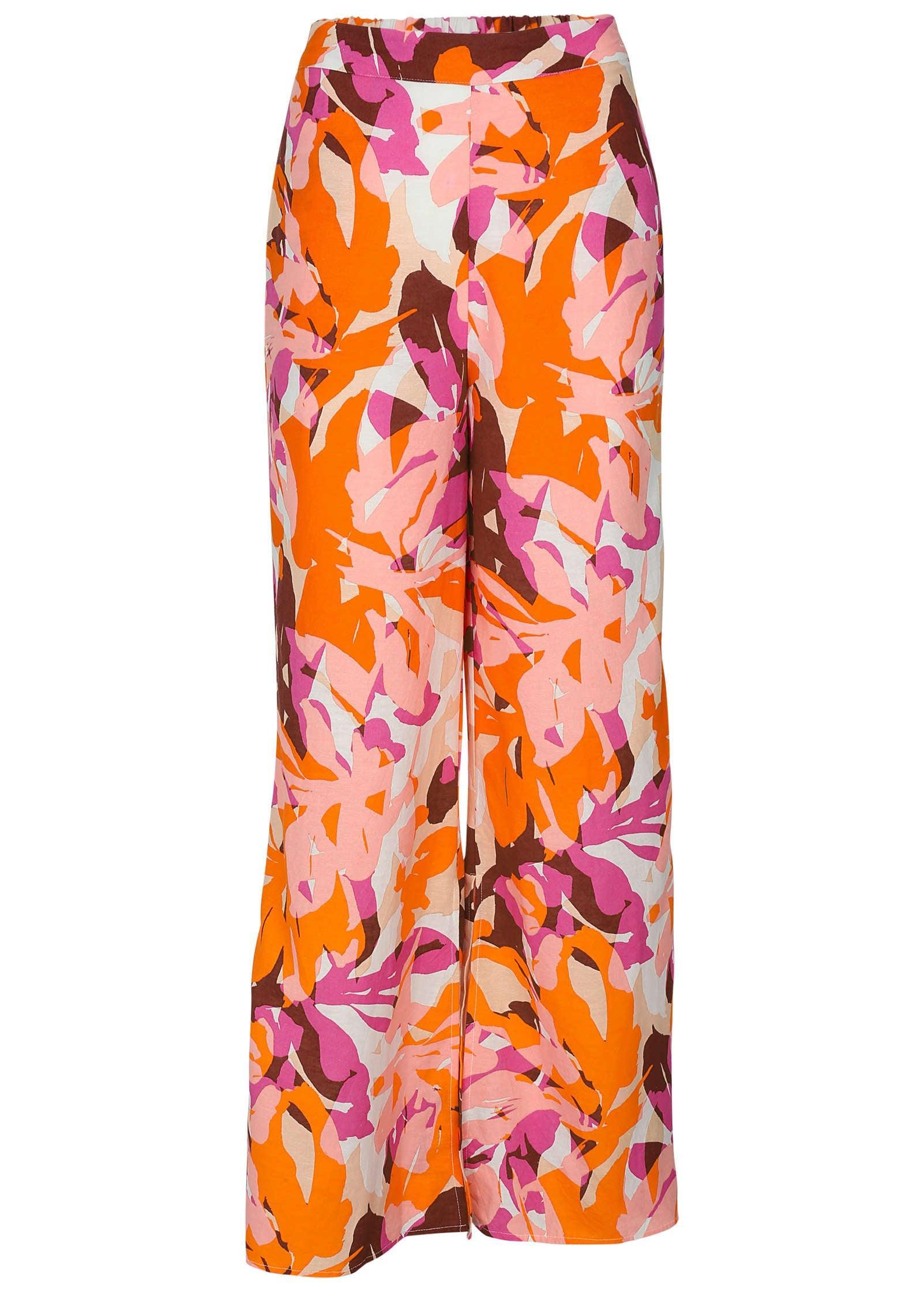 Linen Side Slit Pant - Desert Floral Product Image
