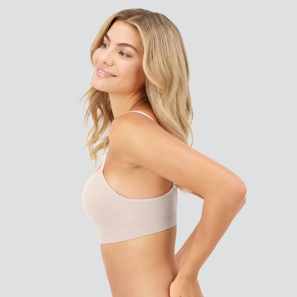 Maidenform M Womens Seamless Bralette MBT110 - Evening Blush 3XL: Molded Cup, Adjustable Strap, Knit Product Image