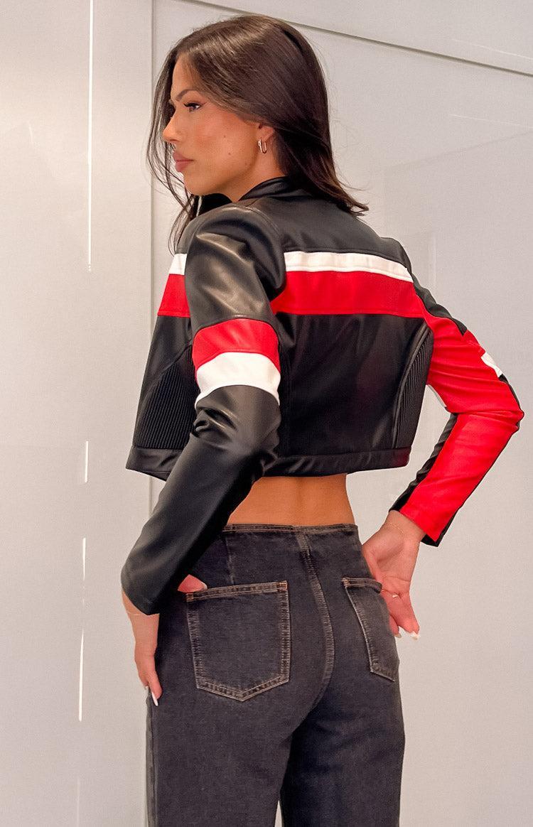 Jayella Black Moto Jacket Product Image