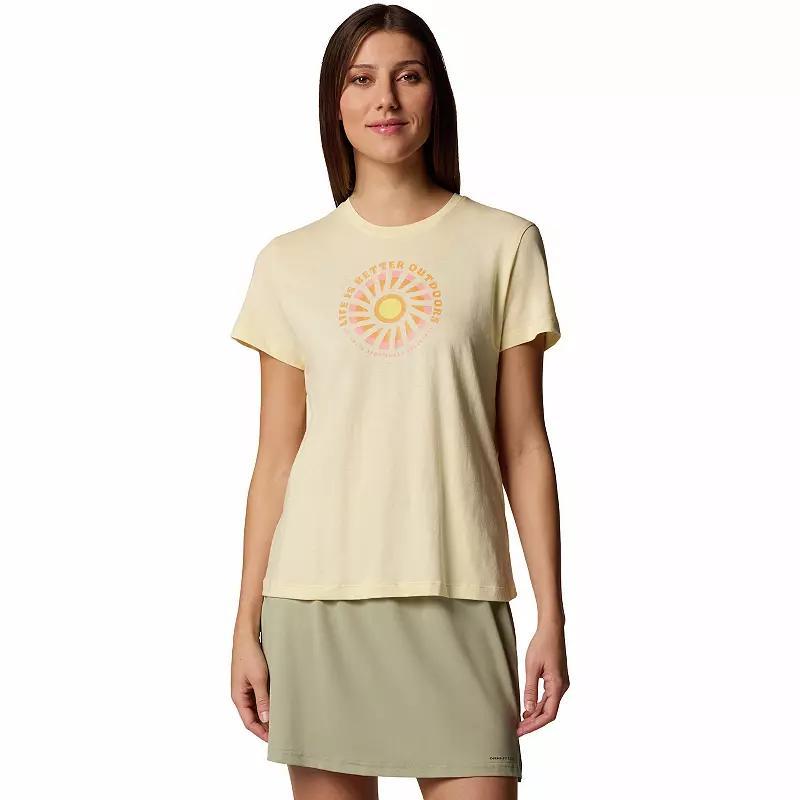 Columbia Women's Ruby Springs Graphic Fitted Short Sleeve Shirt- Product Image