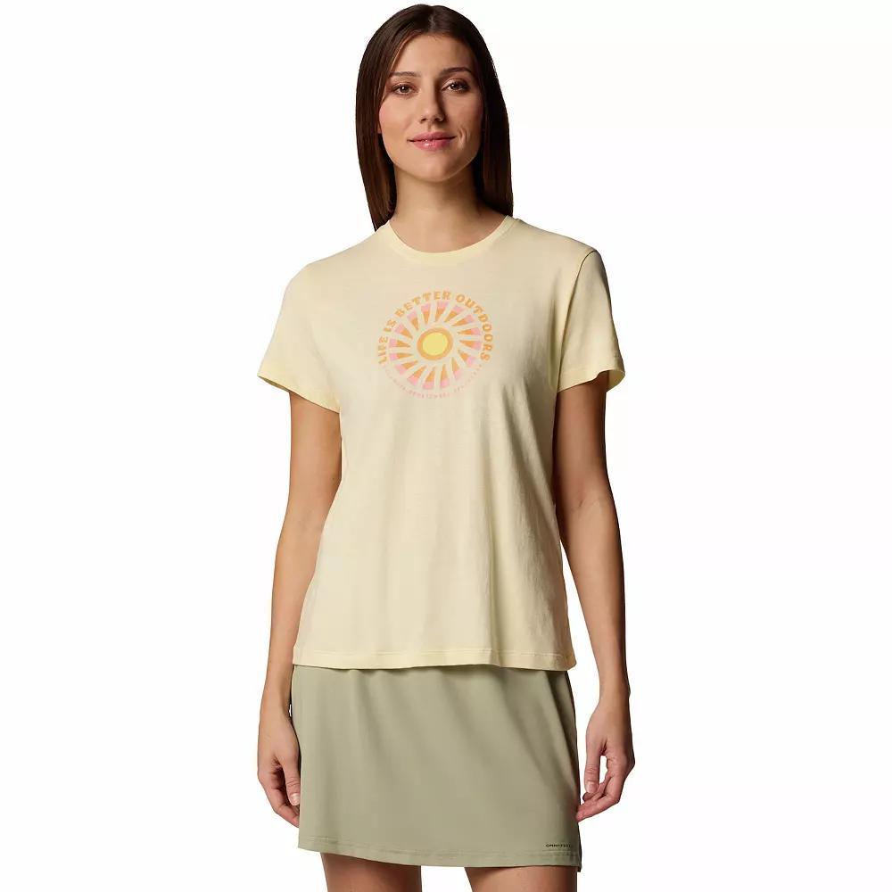 Columbia Women's Ruby Springs Graphic Fitted Short Sleeve Shirt- Product Image