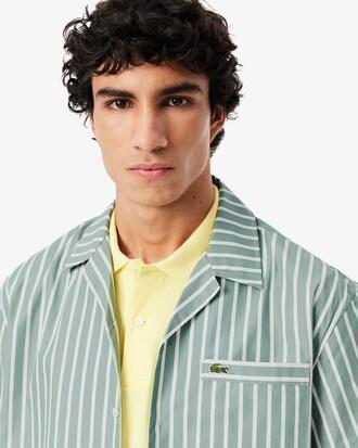 Relaxed Fit Striped Short Sleeved Shirt Product Image