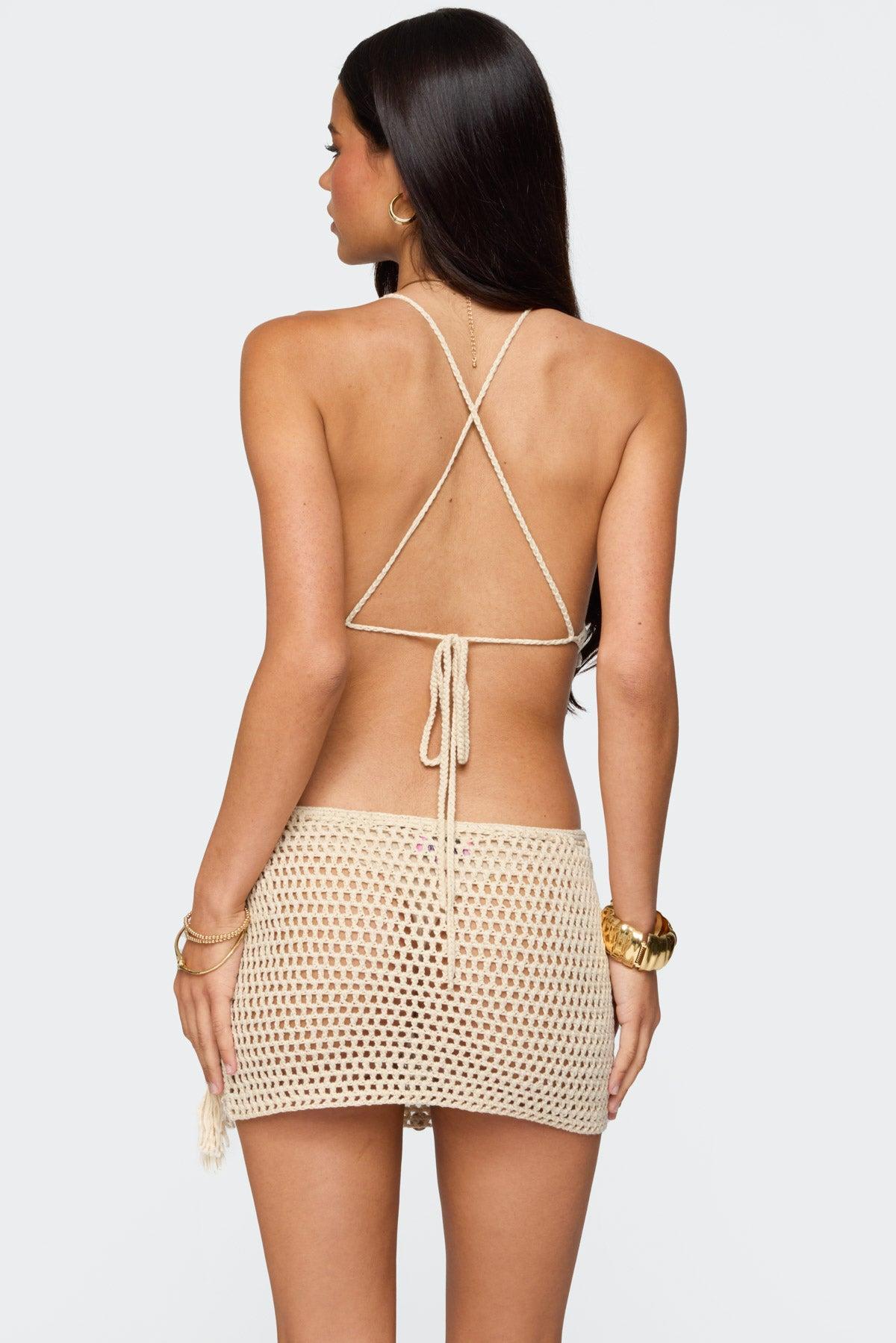 Alora Iridescent Crochet Top Product Image