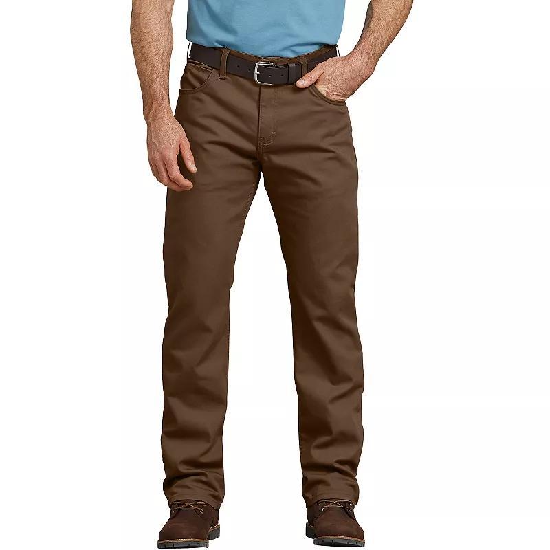 Men's Dickies FLEX Regular-Fit Straight Leg Tough Max™ Duck 5-Pocket Pants, Size: 36X30, Black Product Image