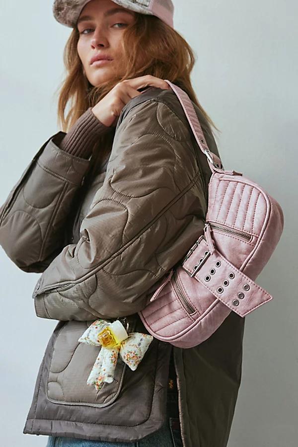 Silence + Noise Riveted Strap Faux Leather Moto Bag Womens at Urban Outfitters Product Image