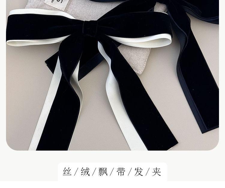 Bow Velvet Hair Clip Product Image
