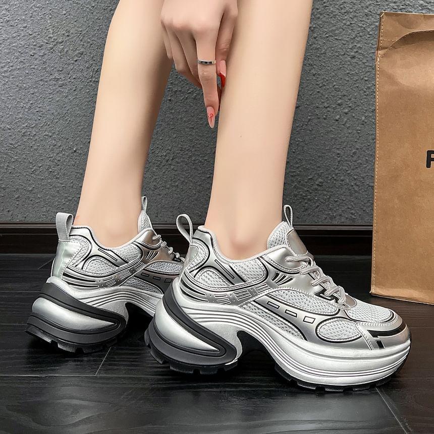 Mesh Platform Sneakers Product Image