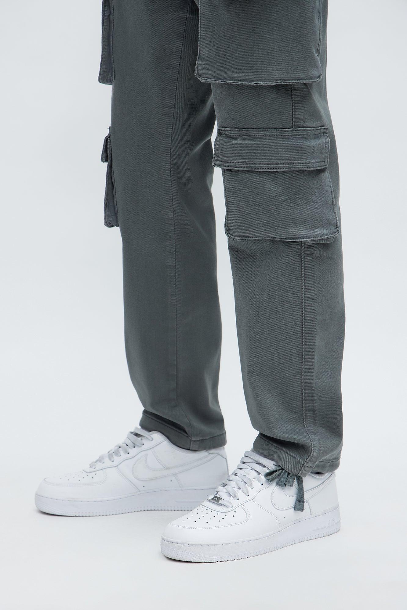 Slim Double It Up Cargo Pants - Sage Product Image