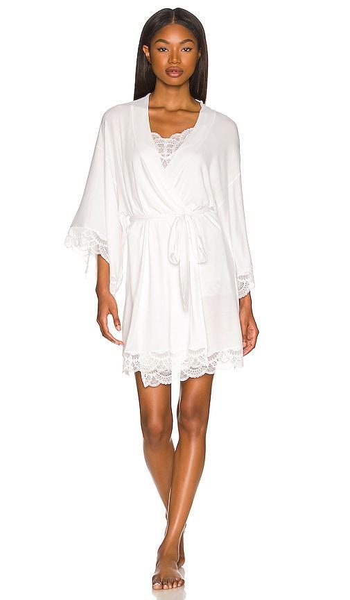 Womens Mariana Modal Lace-Trim Robe Product Image