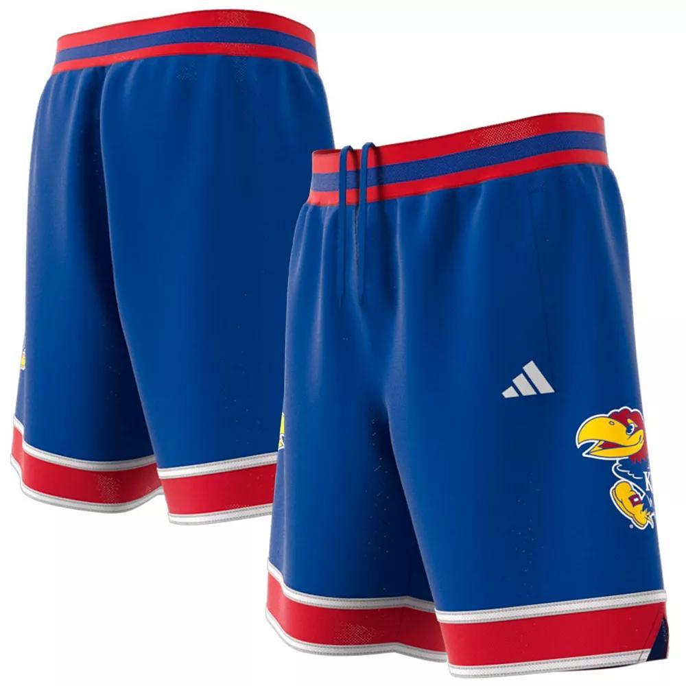 Mens adidas Royal Kansas Jayhawks Swingman Replica Basketball Shorts Product Image