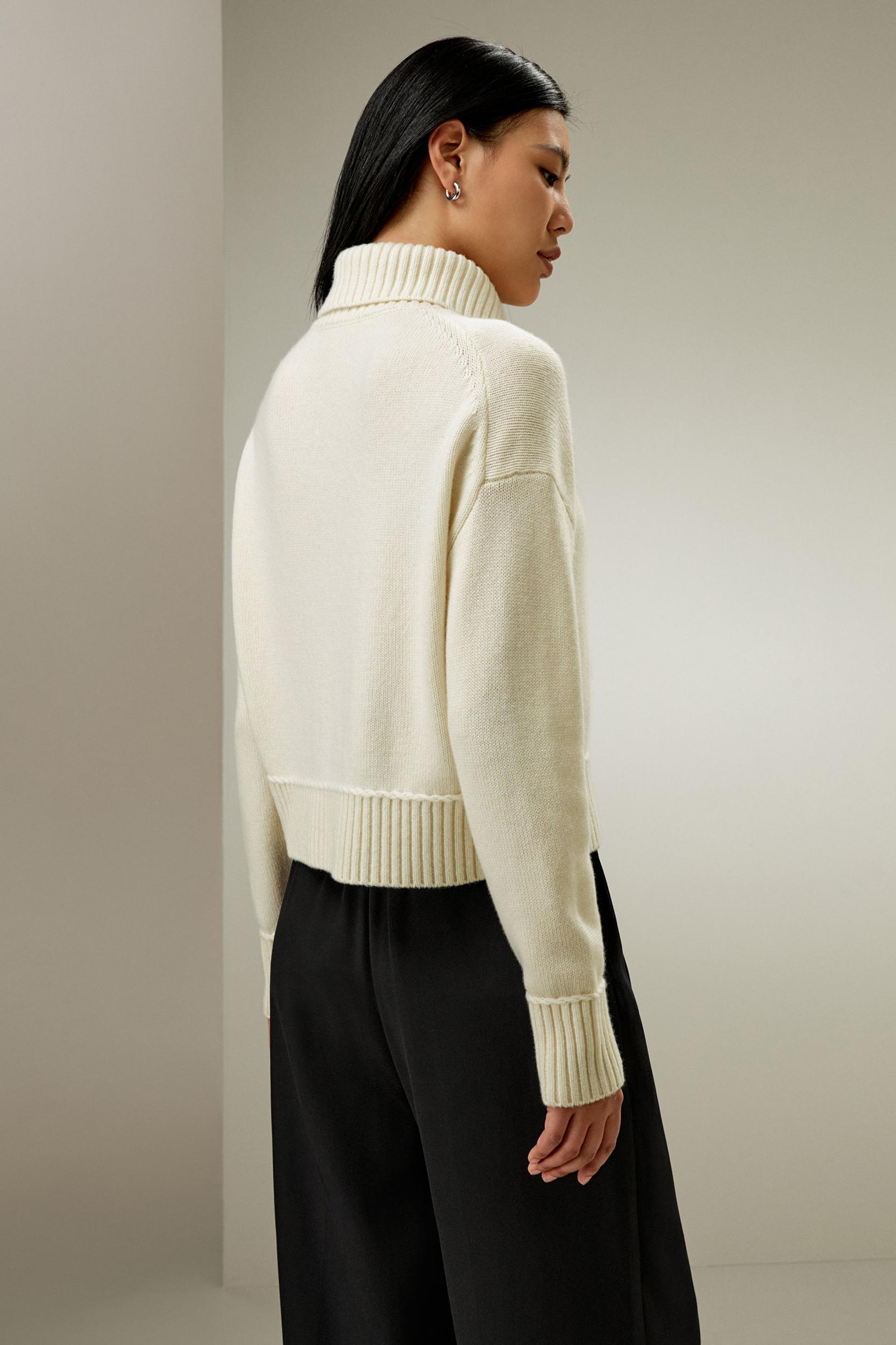 Relaxed Fit Wool-Cashmere Blend Sweater Product Image