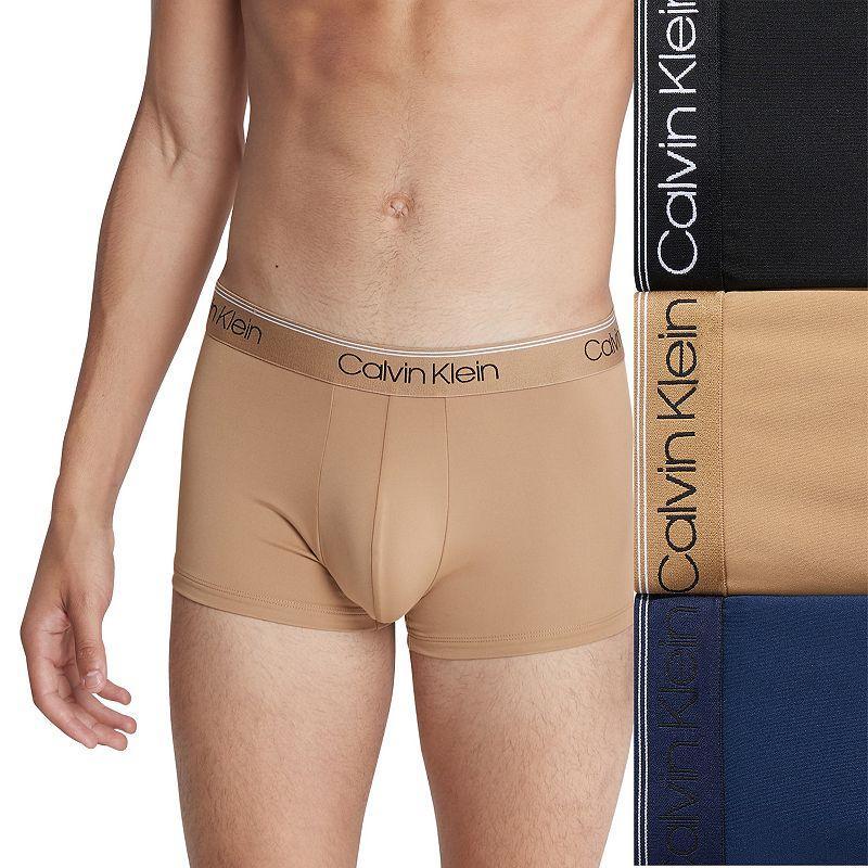 Calvin Klein Men's Micro Stretch 3-Pack Low Rise Trunk - Multi - XL Product Image