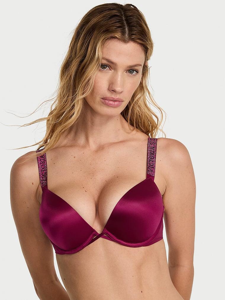 Bombshell Logo Shine Strap Add-2-Cups Push-Up Bra Product Image