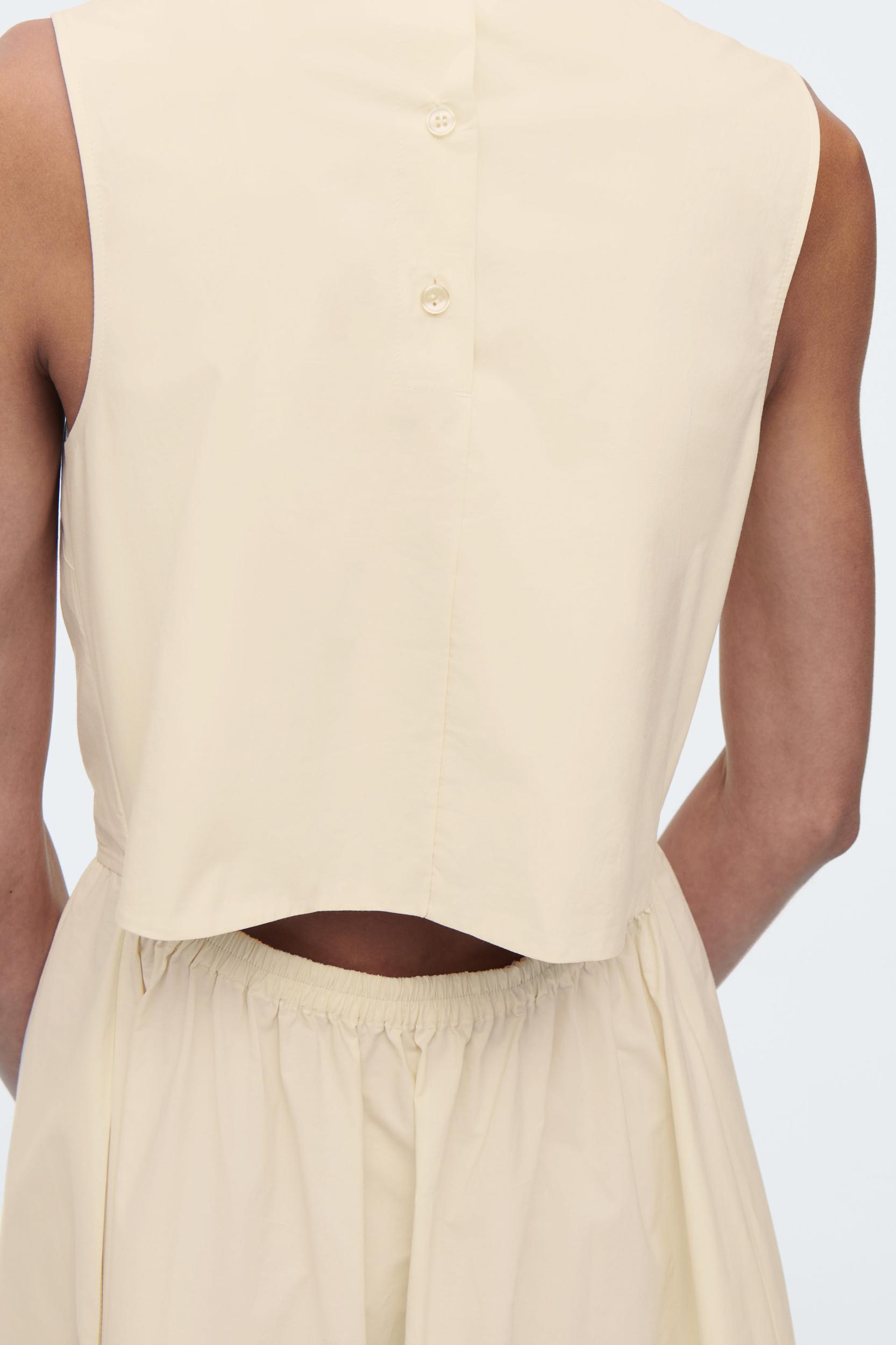 OPENBACK COTTON MAXI DRESS Product Image