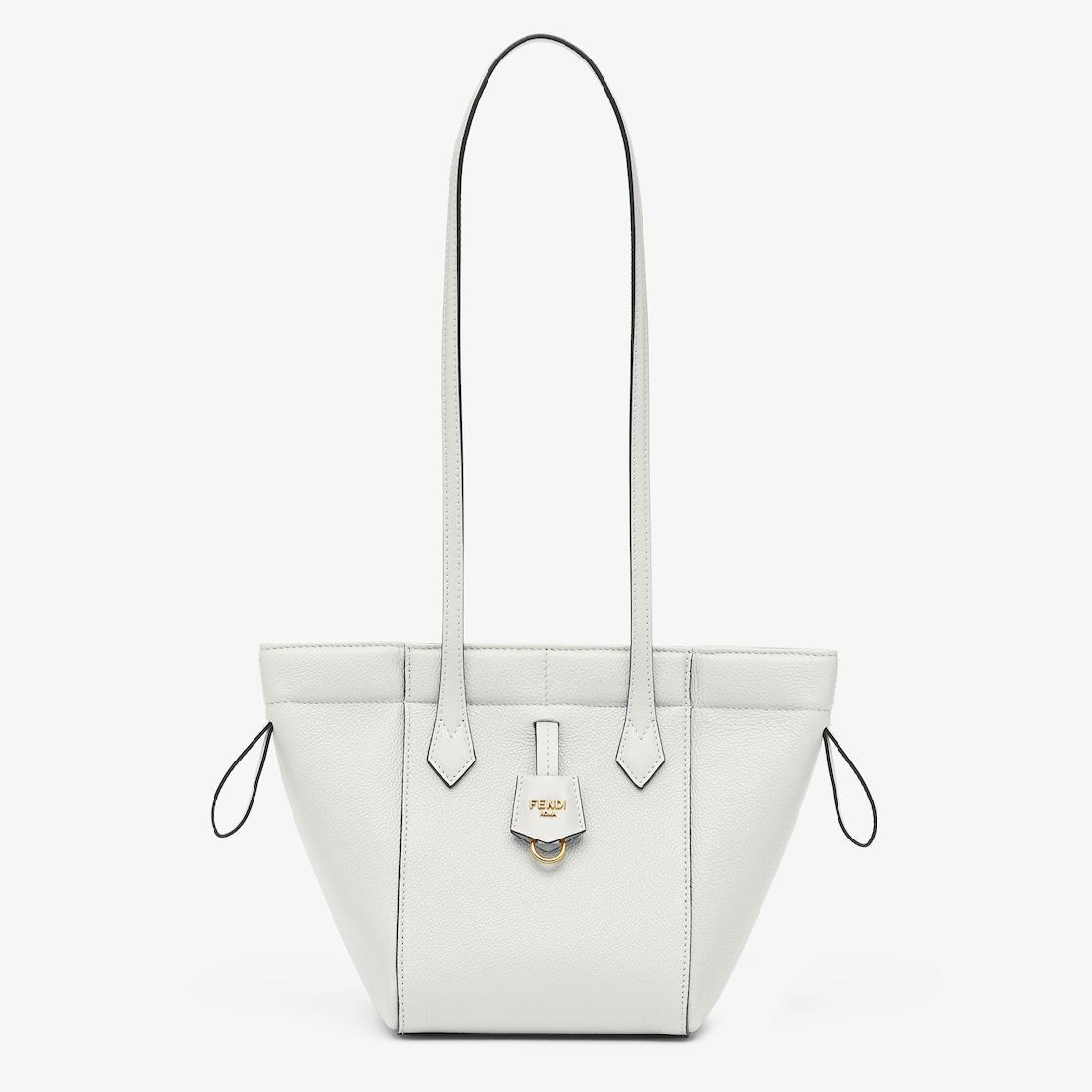 Fendi Origami MiniWhite leather mini bag that can be transformed Product Image