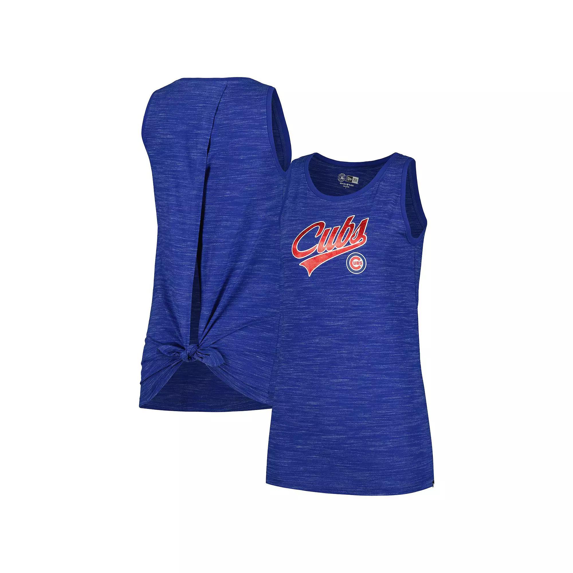 Women's New Era Royal Chicago Cubs Space-Dye Active Tank Top, Size: Medium, Blue Product Image