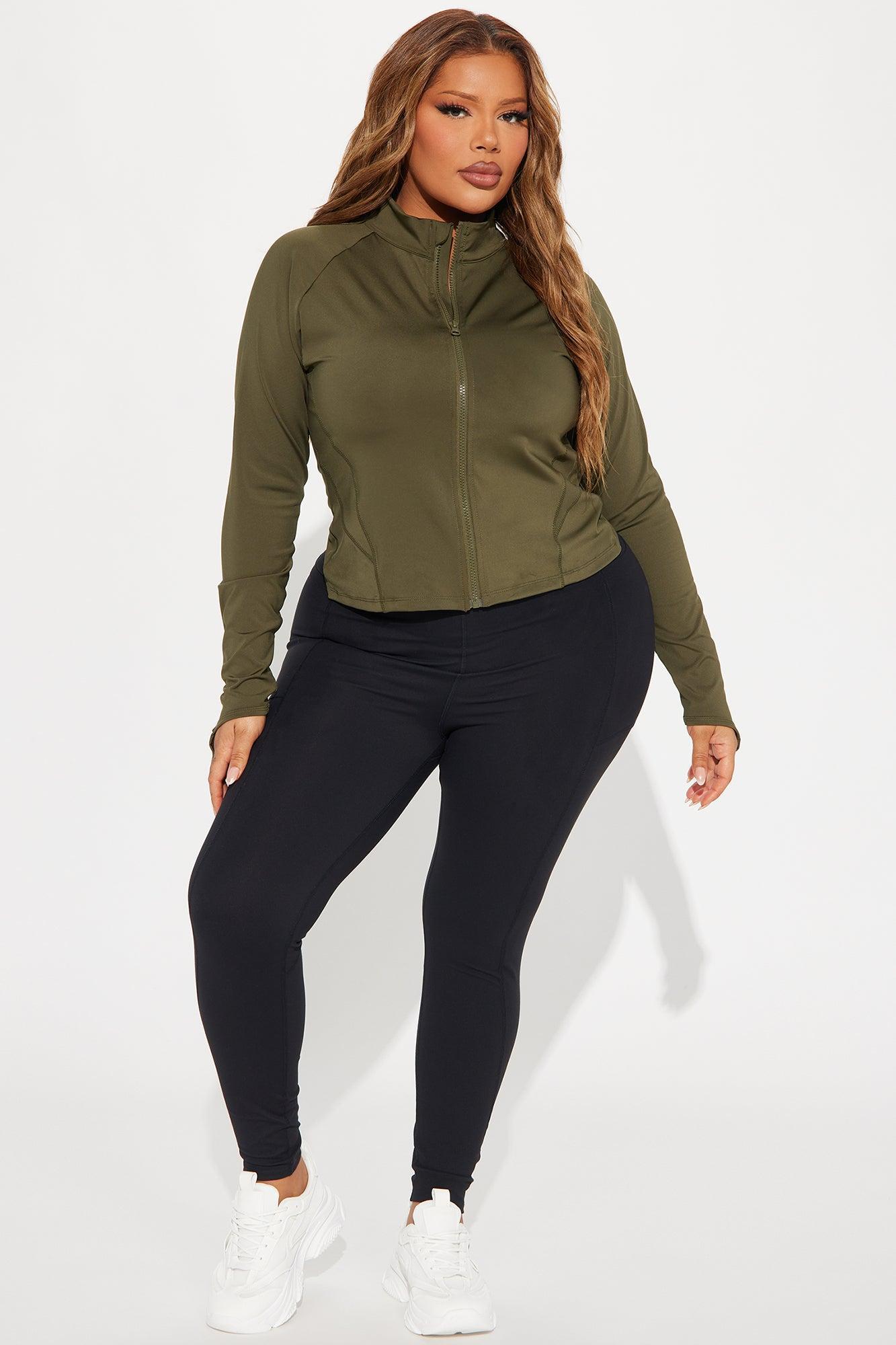 Max It Out Elevate Active Jacket - Olive Product Image