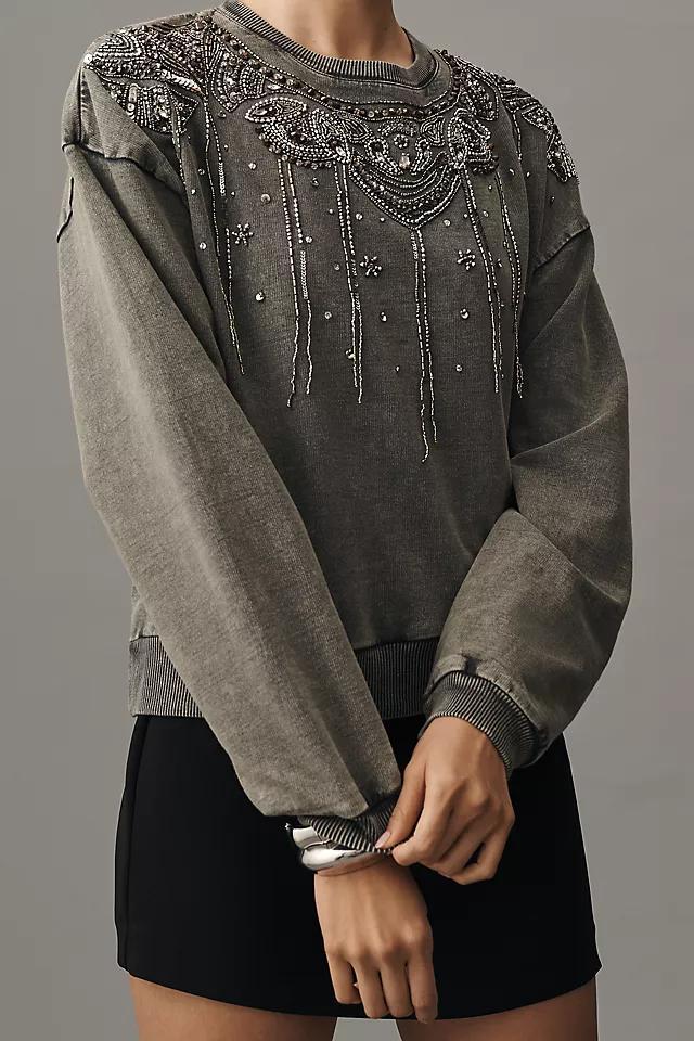 Pilcro Embellished Graphic Sweatshirt Product Image