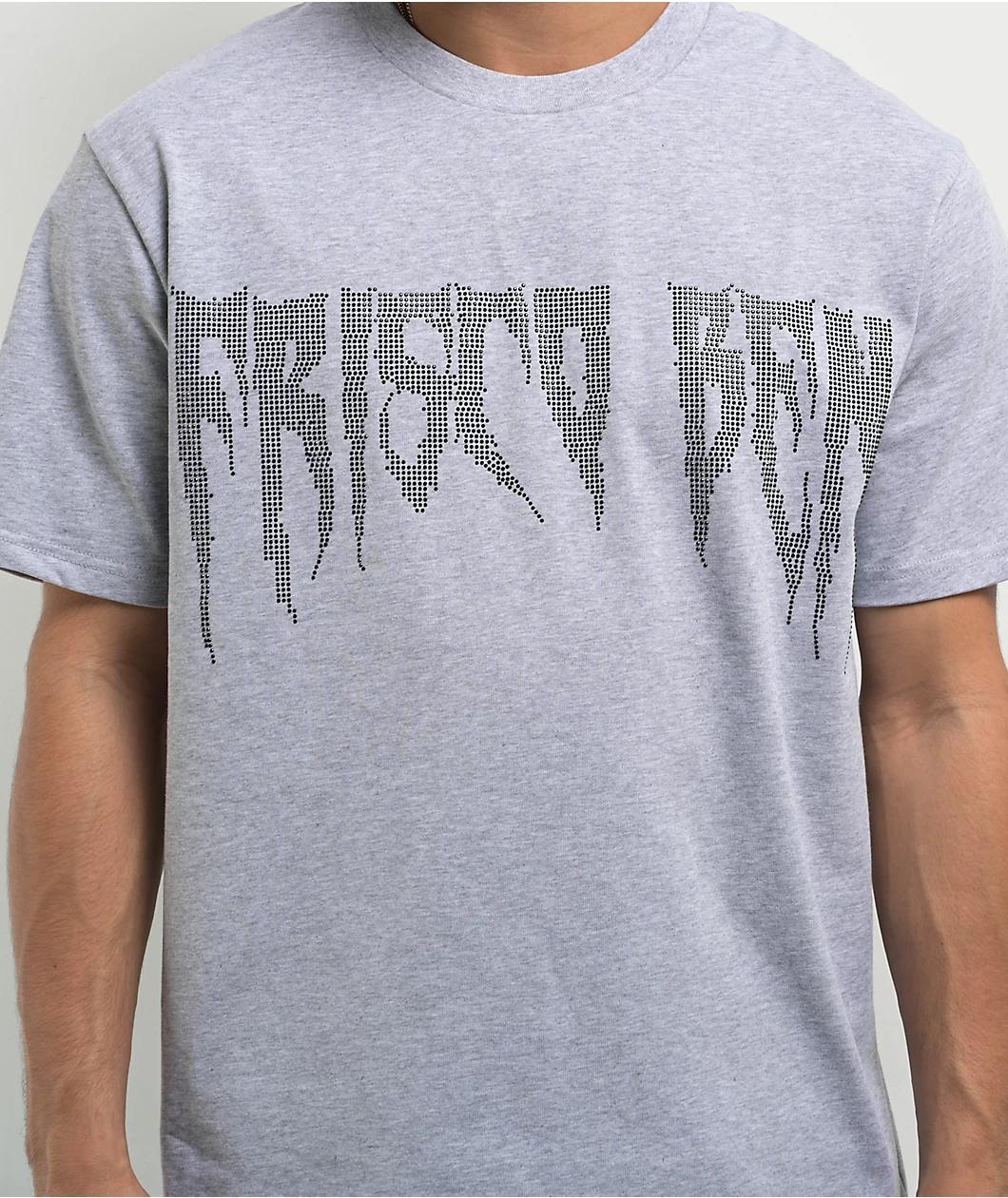 FB County Rhinestone Heavyweight Grey T-Shirt Product Image