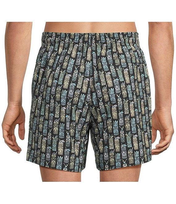 Caribbean Big & Tall Tiki Drinks 6#double; Swim Trunks Product Image