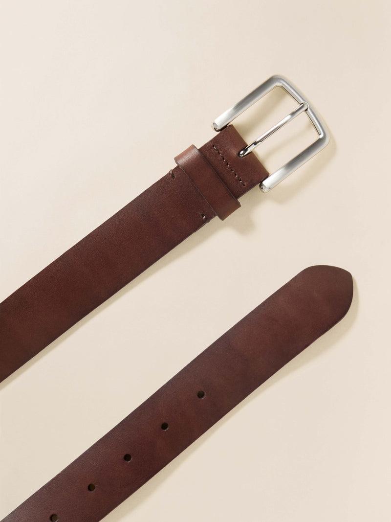 Men's Leather Belt - Saddle Brown Product Image