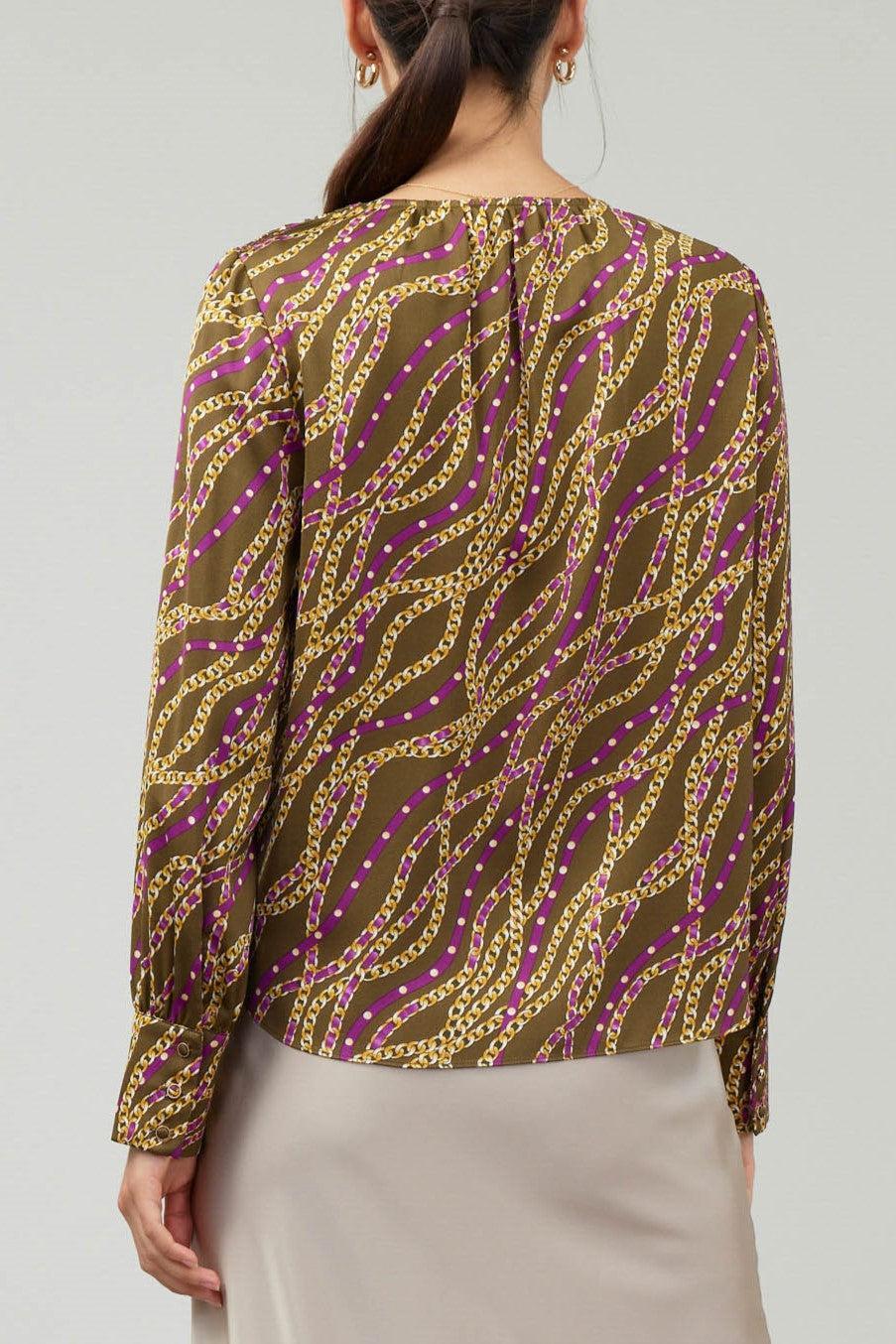Chain Print Blouse Product Image