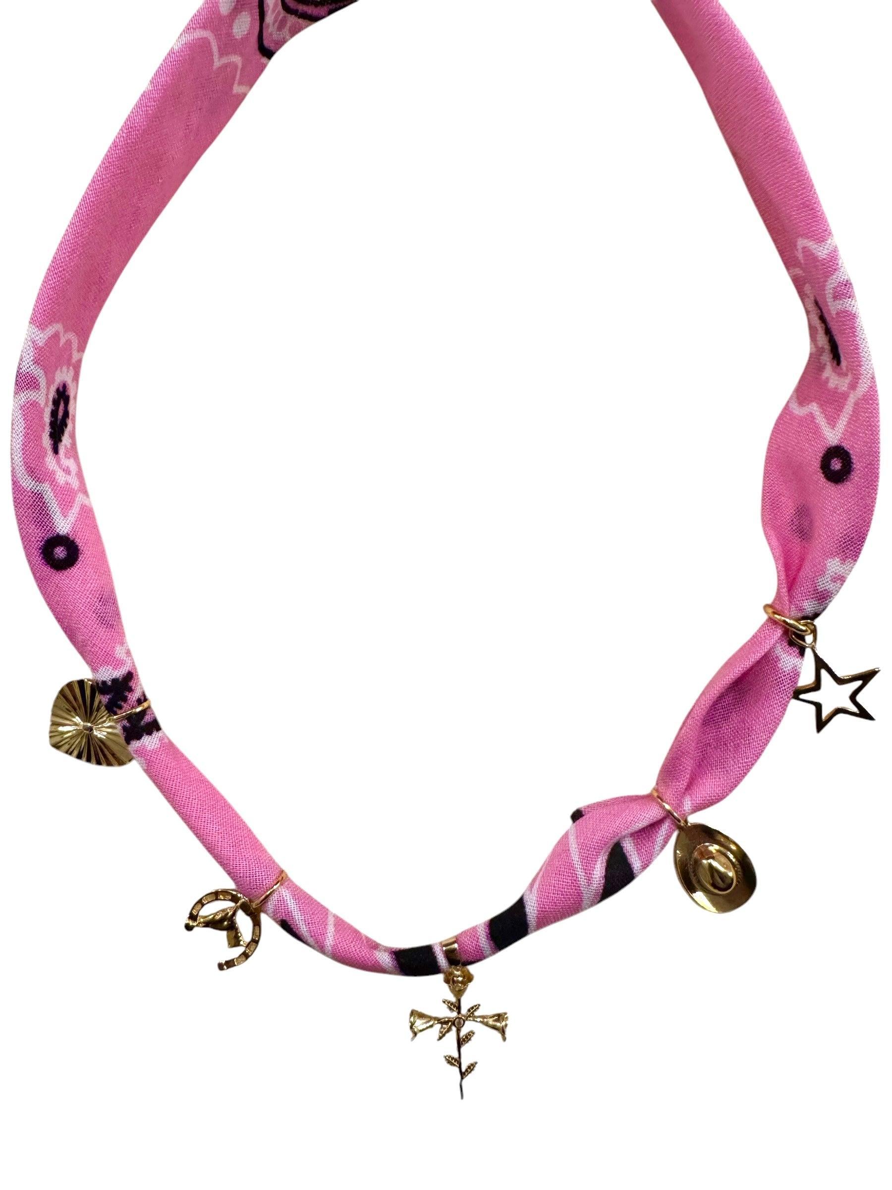 Pink Bandana Necklace Product Image
