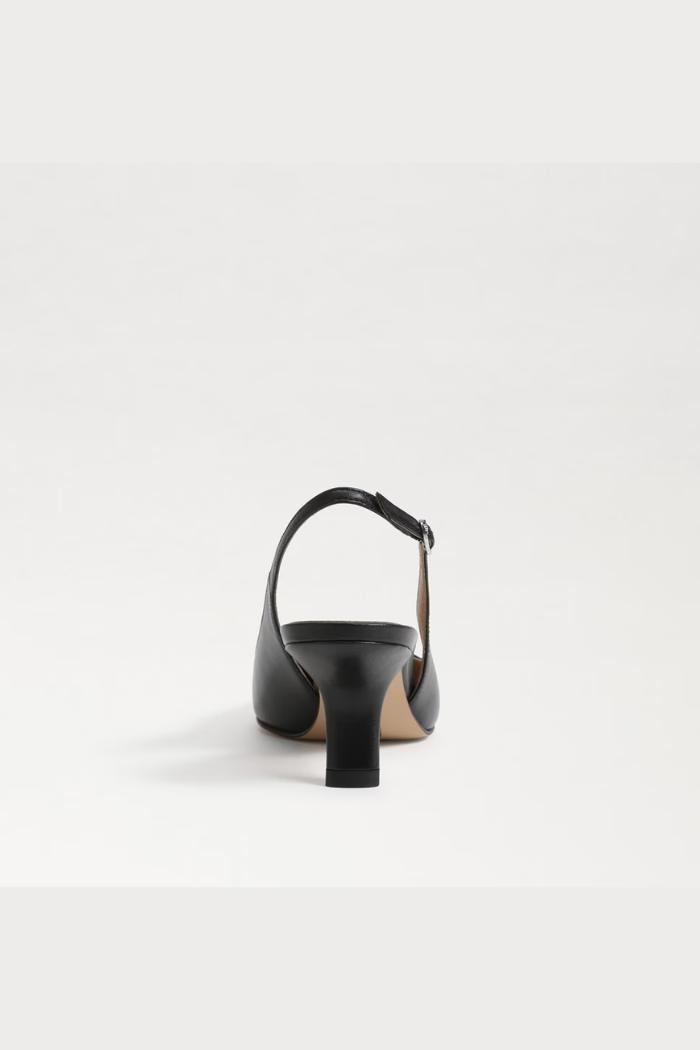 Bianka Slingback Pump - Black Leather Product Image