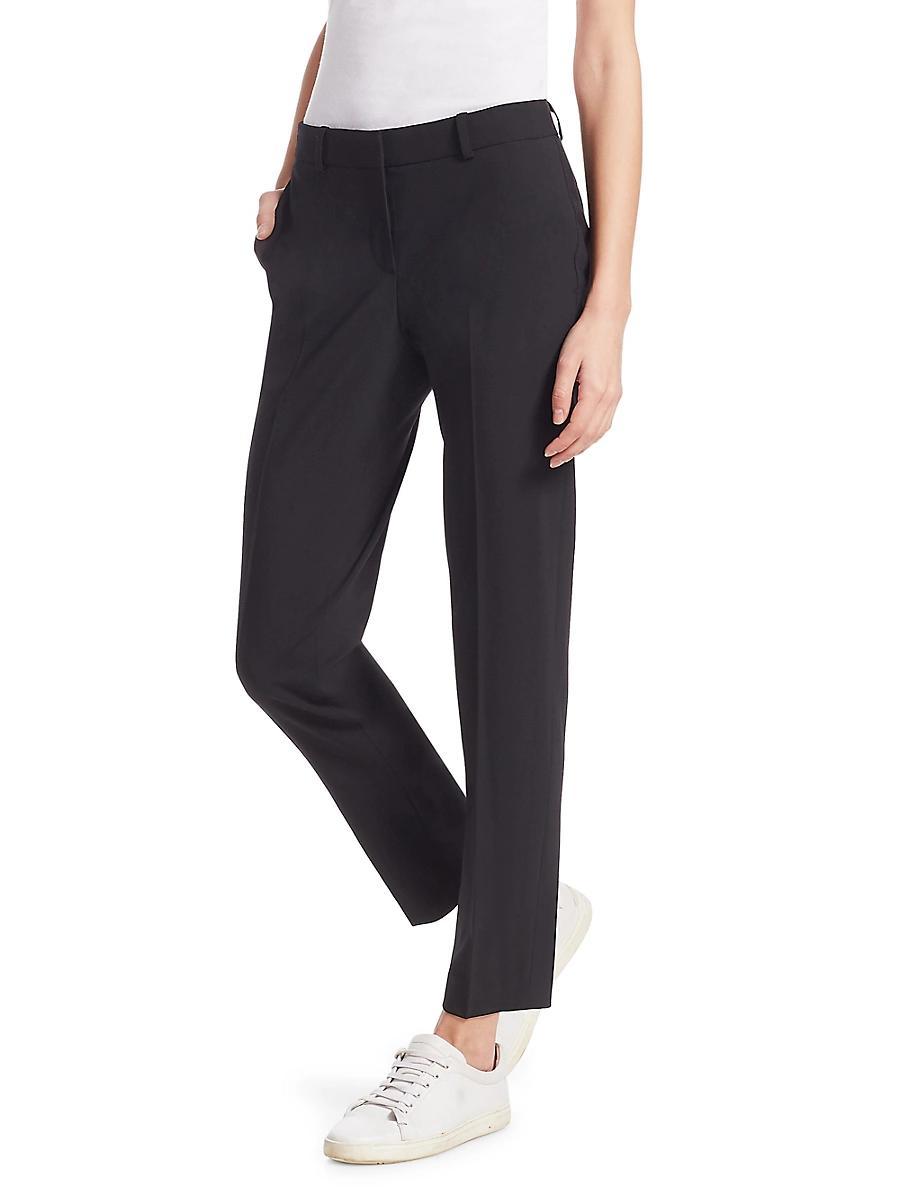 Theory Treeca Wool-Blend Cropped Pants Product Image
